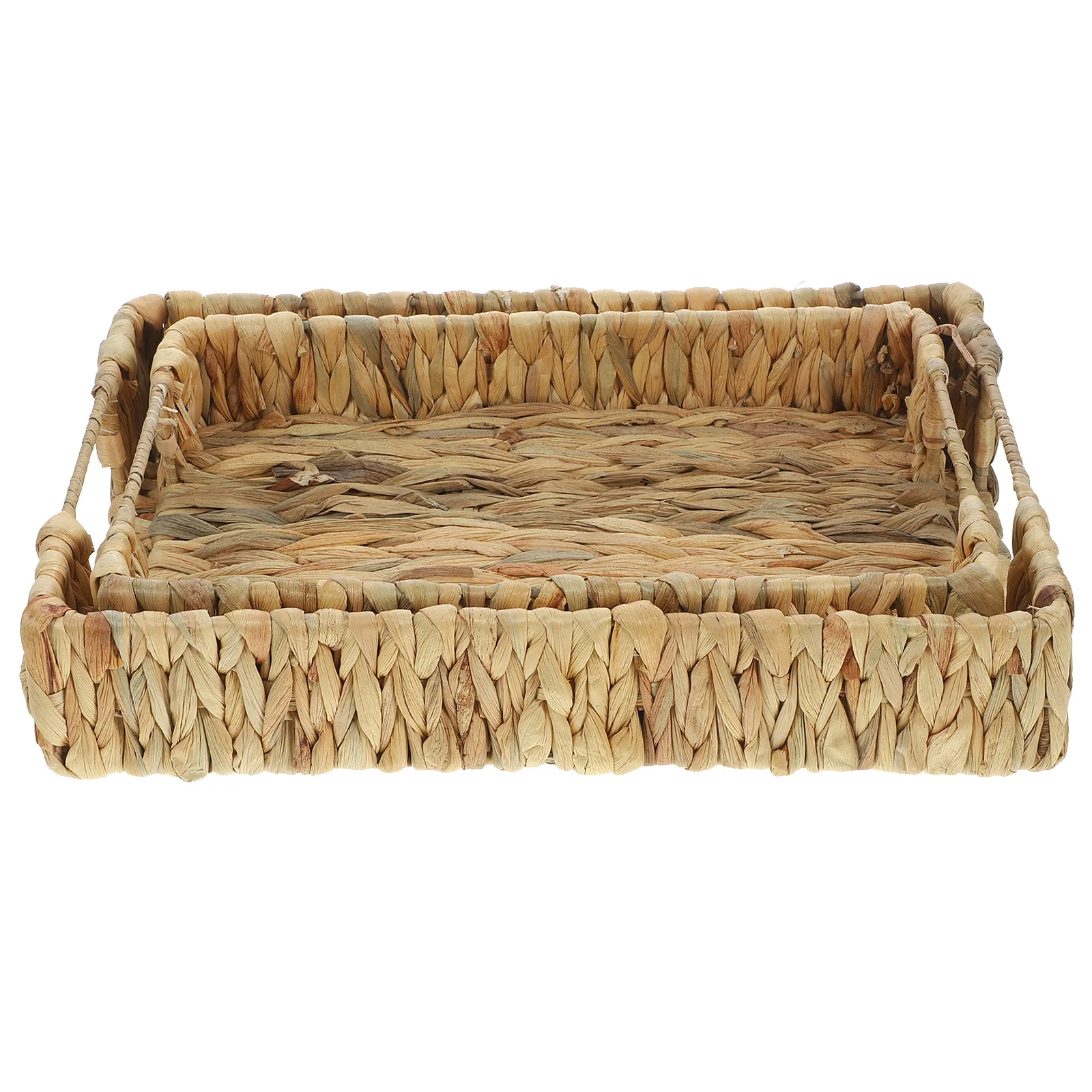 2Pcs Woven Tray Multipurpose Bread Basket for Storage Organizing Tabletop Sundries Holder Decorative Woven Basket
2Pcs Woven Tray Multipurpose Bread Basket for Storage Organizing Tabletop Sundries Holder Decorative Woven Basket