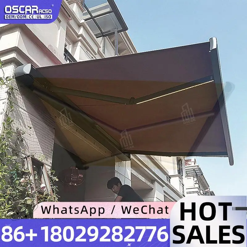 Выдвижной солнцезащитный навес 5 м с моторизованным дистанционным управлением, из алюминиевого сплава с покрытием, для двора, патио, сада
Выдвижной солнцезащитный навес 5 м с моторизованным дистанционным управлением, из алюминиевого сплава с покрытием, для двора, патио, сада