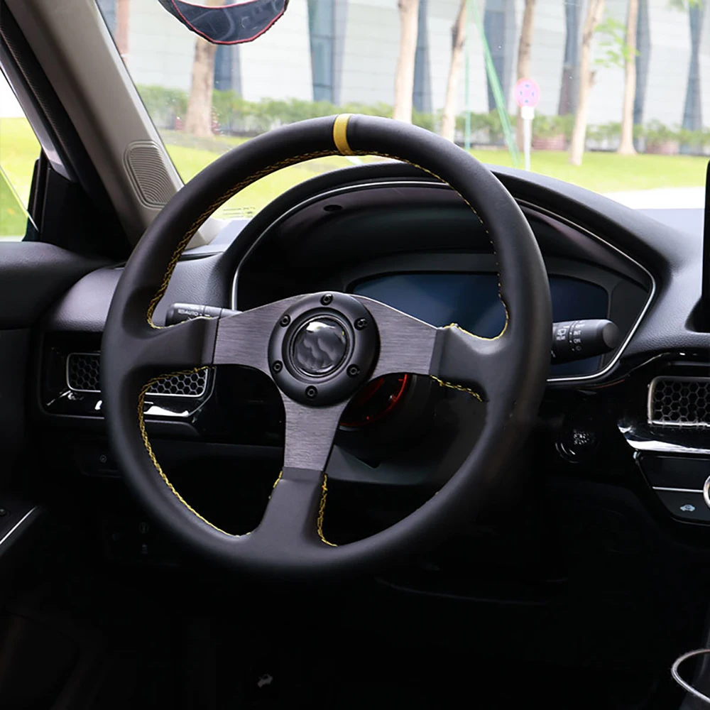 Drift 14 дюймов 350 мм универсальный гоночный руль раллийный автомобиль JDM кожаный руль Volantes для VW HONDA TOYOTA
Drift 14 дюймов 350 мм универсальный гоночный руль раллийный автомобиль JDM кожаный руль Volantes для VW HONDA TOYOTA