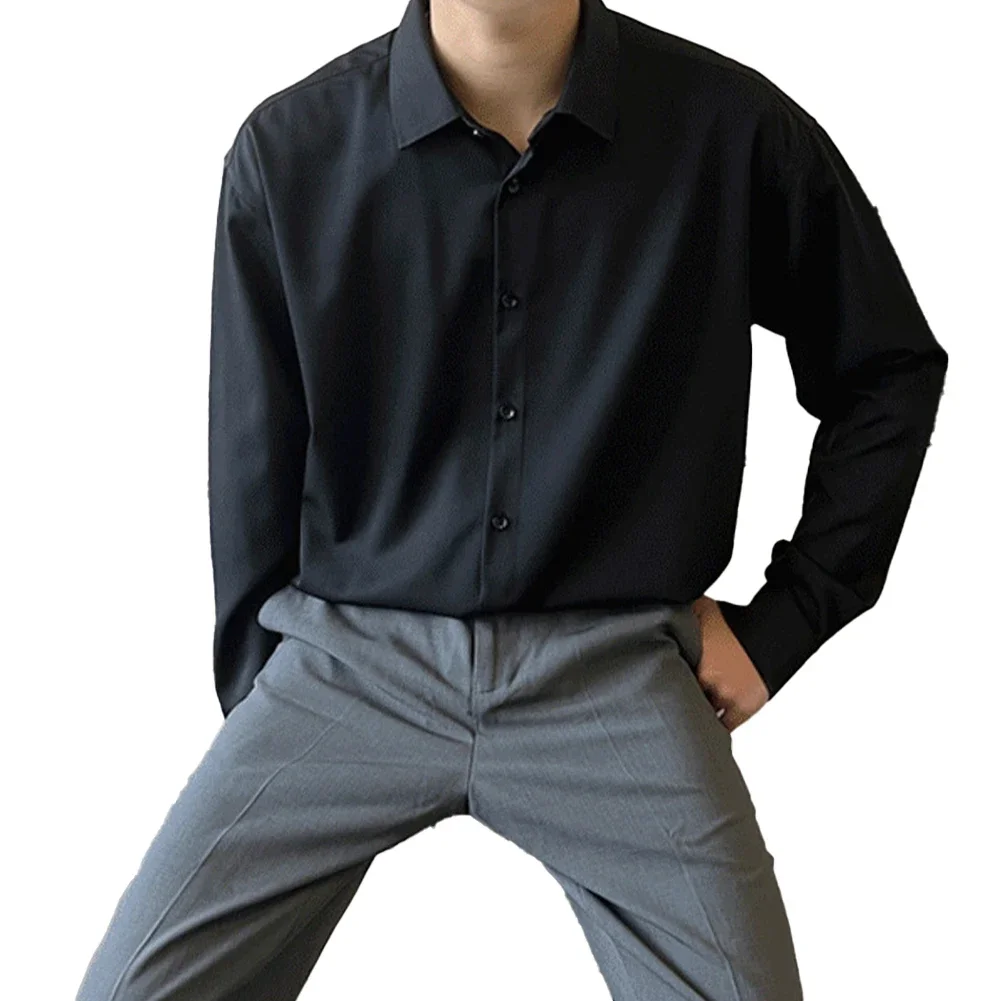 Business Formal Shirt Lapel Collar Shirt Casual Outings Ice Silk Fabric Loose Fit Oversized Design Single Breasted Closure
Business Formal Shirt Lapel Collar Shirt Casual Outings Ice Silk Fabric Loose Fit Oversized Design Single Breasted Closure