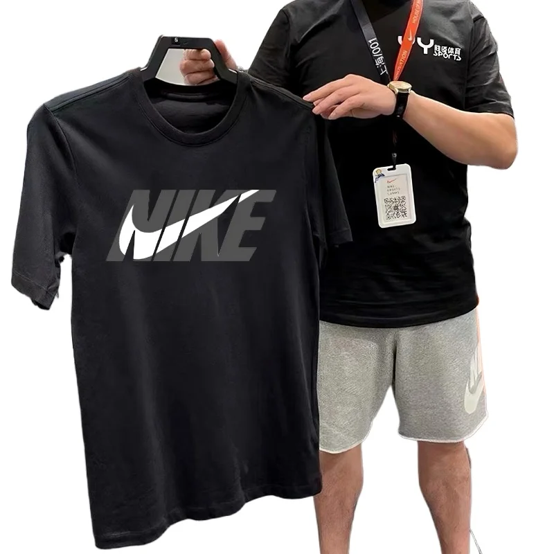 Nike Multicolor Unisex Men And Women T-shirts Mix and match White/Black/Beige Letter Round collar
Nike Multicolor Unisex Men And Women T-shirts Mix and match White/Black/Beige Letter Round collar