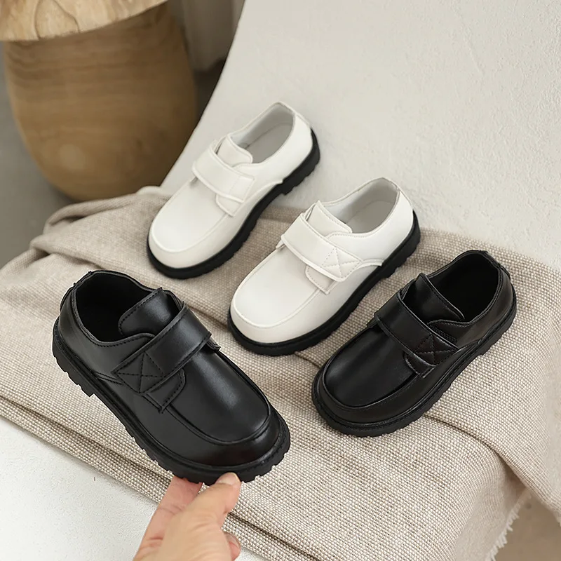Boys' Leather Dress Shoes Classic Black British Style Formal Flat Shoes for Kids Versatile Wedding School Children Uniform Shoes
Boys' Leather Dress Shoes Classic Black British Style Formal Flat Shoes for Kids Versatile Wedding School Children Uniform Shoes