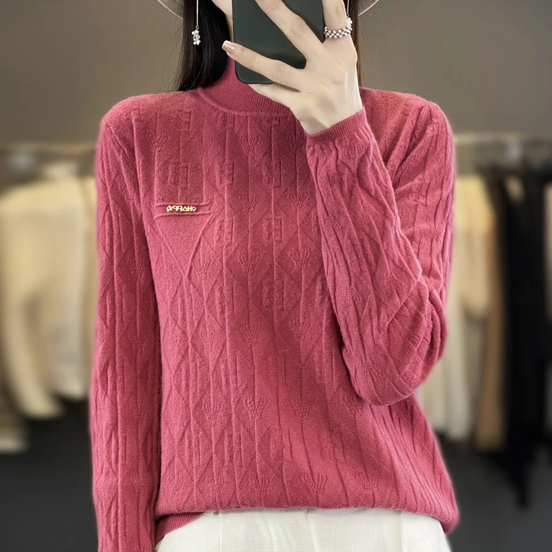 2023 Women's Cashmere Sweater Autumn/Winter Knitted Pullover Loose Bottom Sweater Cashmere Fashion Pullover Solid Color Sweater
2023 Women's Cashmere Sweater Autumn/Winter Knitted Pullover Loose Bottom Sweater Cashmere Fashion Pullover Solid Color Sweater