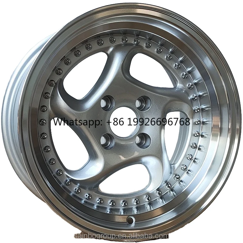 High Quality Sainbo Car Alloy Wheels F991889 15x8.25 4x100 4x114.3 Black Machine Lip 35mm Five Spoke Aluminium Wheels Rims
High Quality Sainbo Car Alloy Wheels F991889 15x8.25 4x100 4x114.3 Black Machine Lip 35mm Five Spoke Aluminium Wheels Rims
