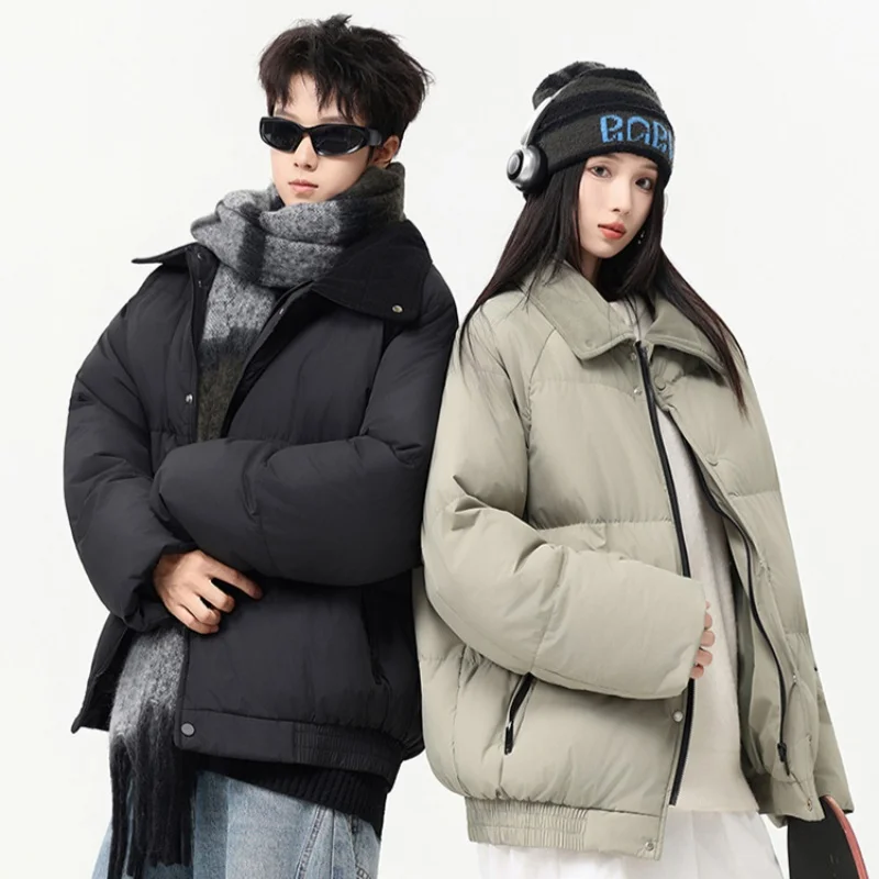 Winter Thiened Fce Lined Jaet Cotton Coat Men's New Faion Loose Collar Bread Sle Casual Warm Cotton Outerwear
Winter Thiened Fce Lined Jaet Cotton Coat Men's New Faion Loose Collar Bread Sle Casual Warm Cotton Outerwear