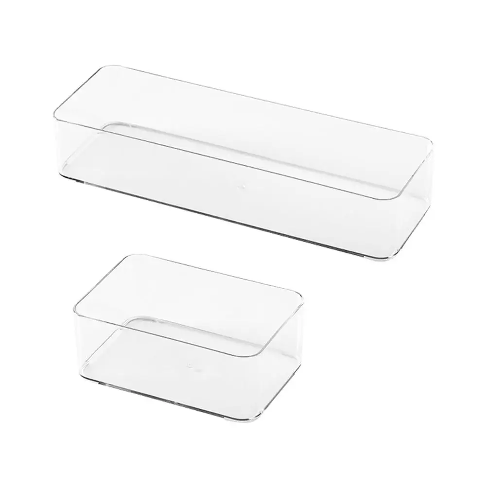 2 Pcs Kitchen Storage Box Transparent Long Medium Household Case Multi function Drawer ganizer Bedroom Bathroom Supplies
2 Pcs Kitchen Storage Box Transparent Long Medium Household Case Multi function Drawer ganizer Bedroom Bathroom Supplies