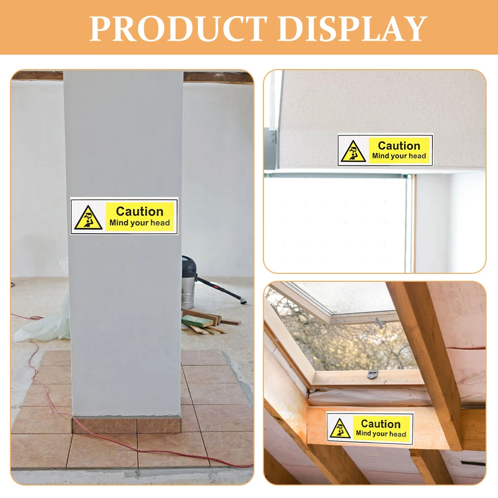 Outdoor Safety Sign Self-Adhesive PVC Warning Label Waterproof Wall Sticker for Bathroom Low Clearance Watch Your Head
Outdoor Safety Sign Self-Adhesive PVC Warning Label Waterproof Wall Sticker for Bathroom Low Clearance Watch Your Head