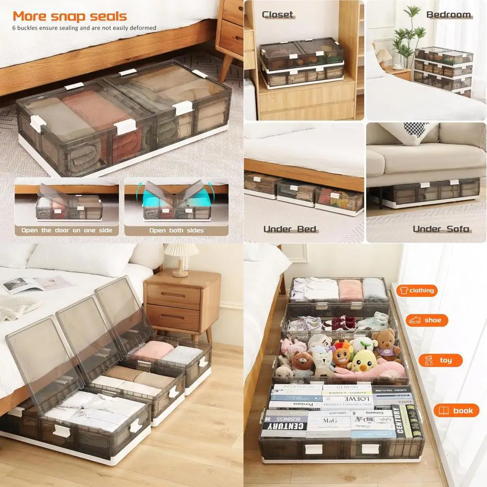 Складные контейнеры для хранения под кроватью на колесиках с крышками — идеально подходят для одежды, обуви и одеял, отлично подходят для организации пространства в спальне и общежитии.
Складные контейнеры для хранения под кроватью на колесиках с крышками — идеально подходят для одежды, обуви и одеял, отлично подходят для организации пространства в спальне и общежитии.