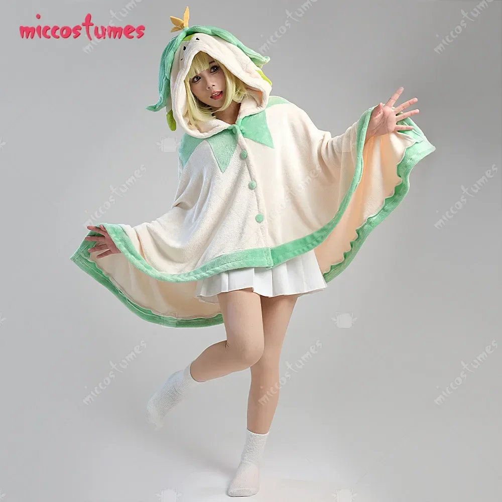 Miccostumes Women's Aranara Derivative Wearable Blanket Hooded Poncho Cloak Kawaii Warm Winter Cape with Collar
Miccostumes Women's Aranara Derivative Wearable Blanket Hooded Poncho Cloak Kawaii Warm Winter Cape with Collar