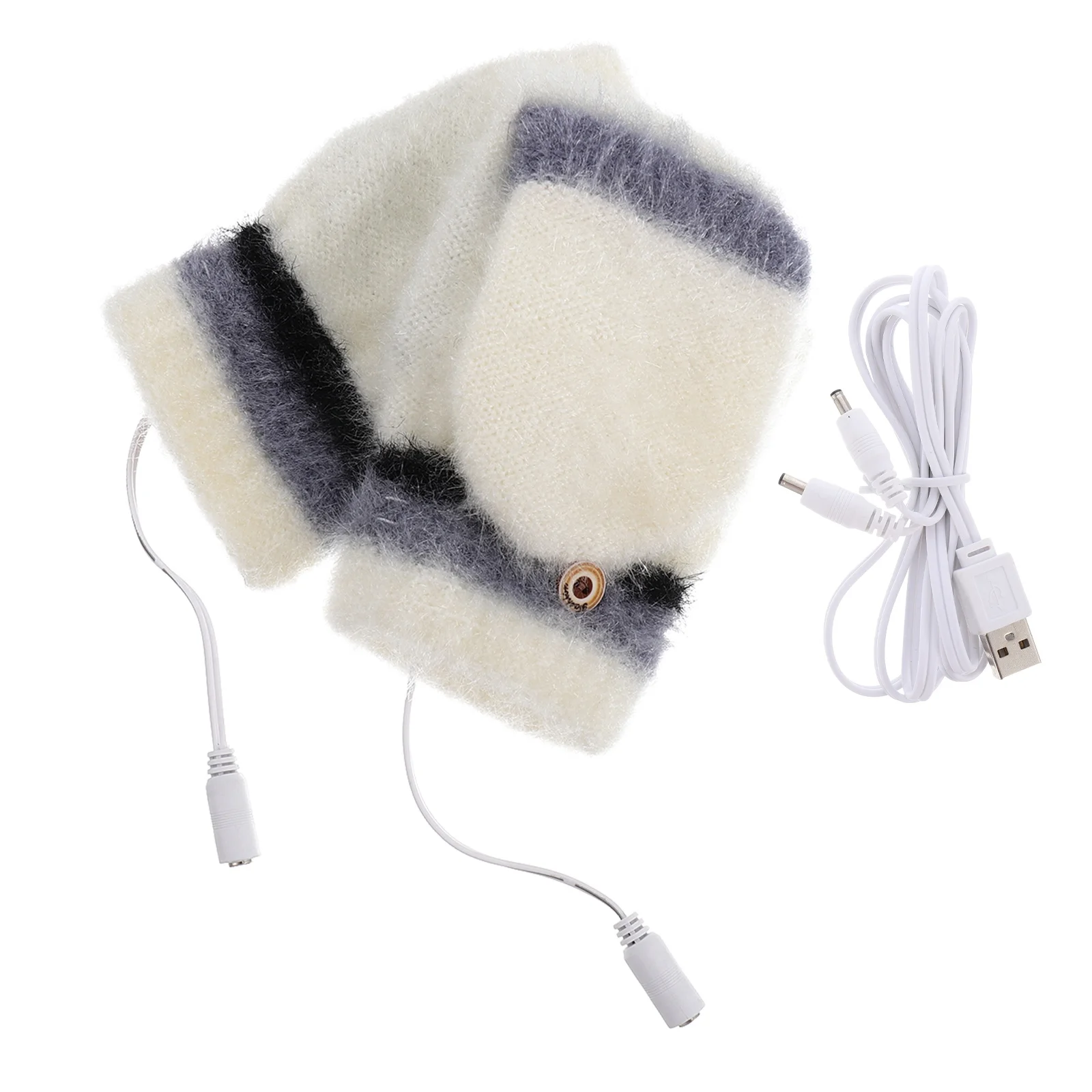 1Pair USB Heated Knit Gloves Double Sided Winter Flap Half Finger Mitten Hand Warmer Thermal Gloves Heated Mitten
1Pair USB Heated Knit Gloves Double Sided Winter Flap Half Finger Mitten Hand Warmer Thermal Gloves Heated Mitten