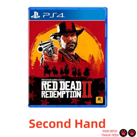 Discos de jogo de segunda mão Red Dead Redemption 2 Sony Playstation 4 PS4 Jogo CD Cartão Playstation4 Red Dead Redemption 2