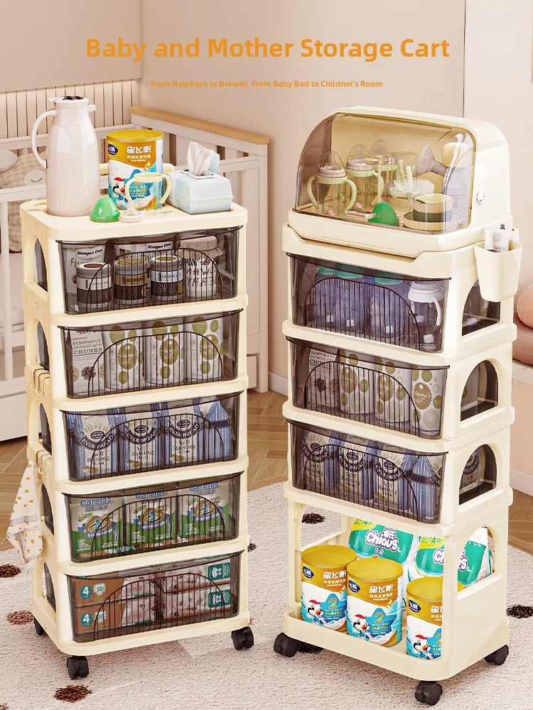 Mobile Multi-layer Baby Supplies Ra Bedroom Nursery Storage Cabinet Feeding Table Small Cart Plastic Fly Organizer
Mobile Multi-layer Baby Supplies Ra Bedroom Nursery Storage Cabinet Feeding Table Small Cart Plastic Fly Organizer