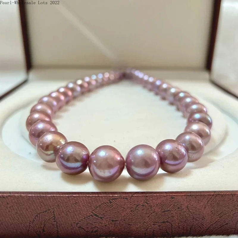 Ювелирные изделия из натурального фиолетового жемчуга 17 дюймов, 12-14 мм, для женщин, изысканные подарки для свадеб и торжеств, ювелирные изделия из стерлингового серебра 925 пробы
Ювелирные изделия из натурального фиолетового жемчуга 17 дюймов, 12-14 мм, для женщин, изысканные подарки для свадеб и торжеств, ювелирные изделия из стерлингового серебра 925 пробы