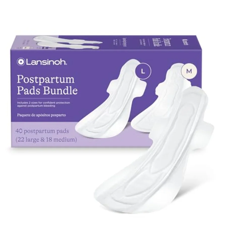 Postpartum Maxi Pads Bundle, 40 Count, Heavy Absorbency Overnight Pads with Wings, Includes 2 Sizes for Extra Protection, Postp
Postpartum Maxi Pads Bundle, 40 Count, Heavy Absorbency Overnight Pads with Wings, Includes 2 Sizes for Extra Protection, Postp