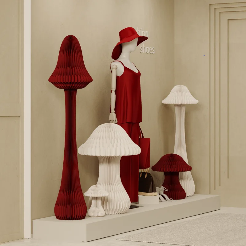 Ihpaper Mushroom Display Stand Складная декоративная подставка Цинтер из крафт-бумаги для розничного декора окна магазина
Ihpaper Mushroom Display Stand Складная декоративная подставка Цинтер из крафт-бумаги для розничного декора окна магазина