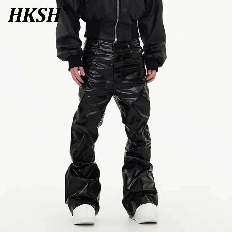 HKSH Spring Autumn Men's Tide Coated Denim Pants Dark Fashion Chic Punk Flared Jeans Loose Wide Leg Glossy Straight Niche HK3559
HKSH Spring Autumn Men's Tide Coated Denim Pants Dark Fashion Chic Punk Flared Jeans Loose Wide Leg Glossy Straight Niche HK3559