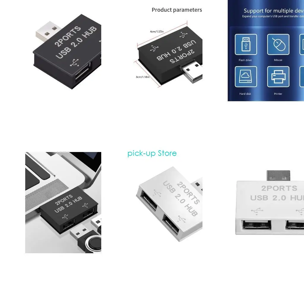 Q5WA USB 2.0 A Male To Double USB Female Splitter Adapter Hub For Connecting Printers And Card Readers
Q5WA USB 2.0 A Male To Double USB Female Splitter Adapter Hub For Connecting Printers And Card Readers