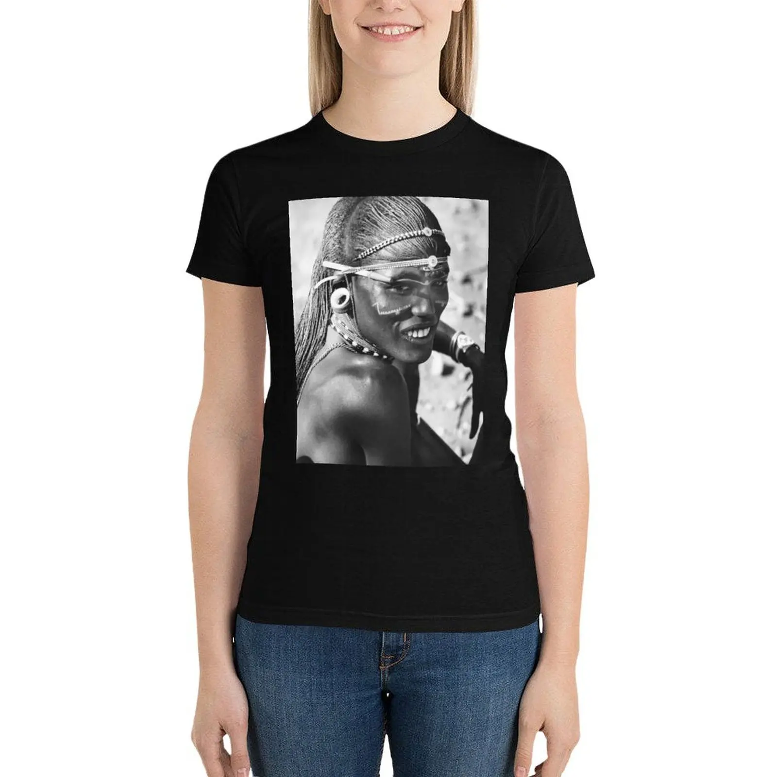 Vintage Maasai Warrior with a Pen T-Shirt lady clothes funny kawaii clothes Woman clothes
Vintage Maasai Warrior with a Pen T-Shirt lady clothes funny kawaii clothes Woman clothes