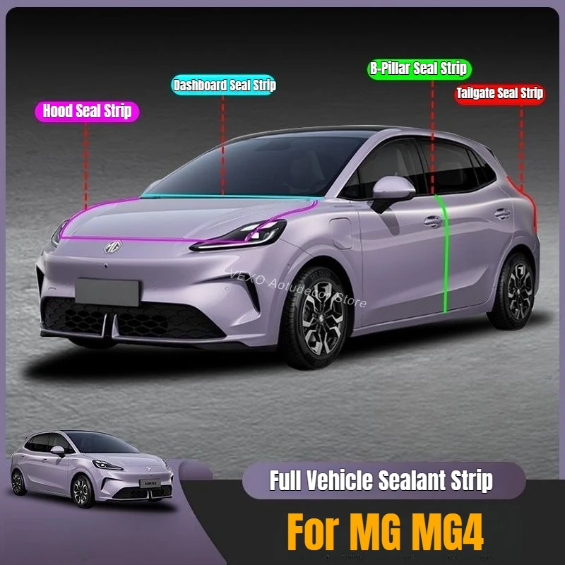 For MG MG4 Car Door B-Pillar Sealant Strips Center Console Trunk Hood Seal Strip Sound Insulation Seals Interior Modification
For MG MG4 Car Door B-Pillar Sealant Strips Center Console Trunk Hood Seal Strip Sound Insulation Seals Interior Modification