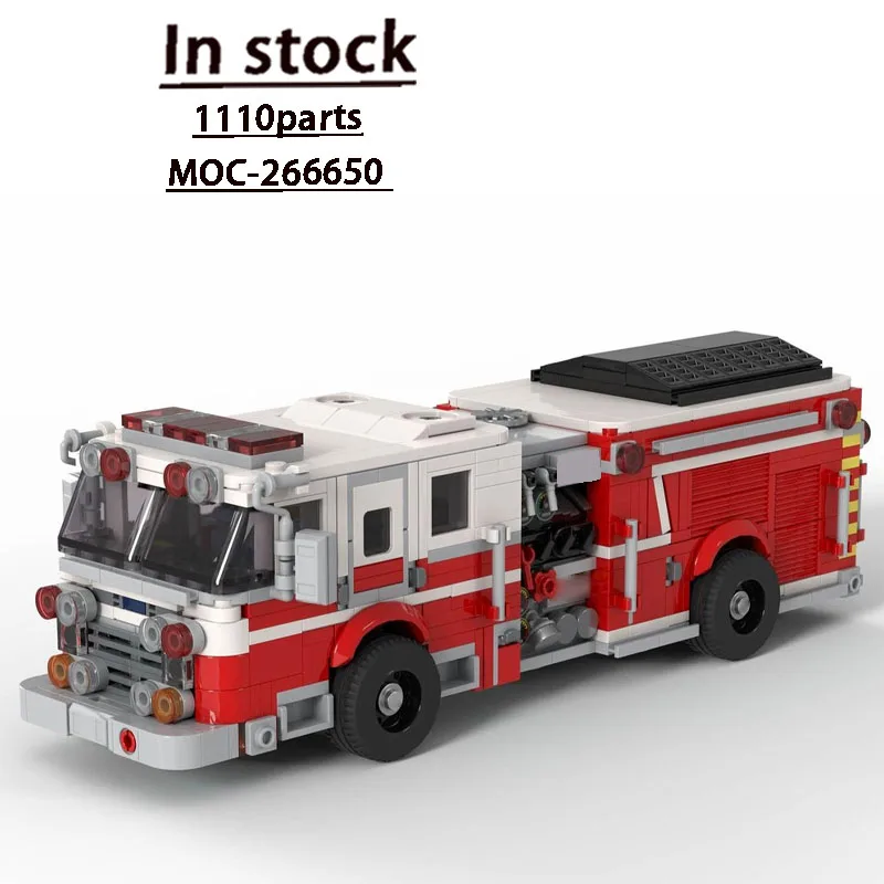 MOC-266650 New City Rescue Fire Truck Building Block Model 1110 Parts Creative Boys' Children Birthday Christmas Toy Gift
MOC-266650 New City Rescue Fire Truck Building Block Model 1110 Parts Creative Boys' Children Birthday Christmas Toy Gift