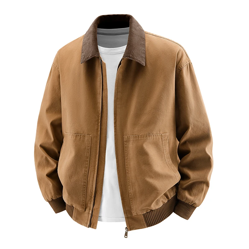Pure Cotton Turn-down Collar Men Jackets Luxury Quality Male Clothes Vintage Loose Comfortable Outerwear Spring Autumn New Style
Pure Cotton Turn-down Collar Men Jackets Luxury Quality Male Clothes Vintage Loose Comfortable Outerwear Spring Autumn New Style