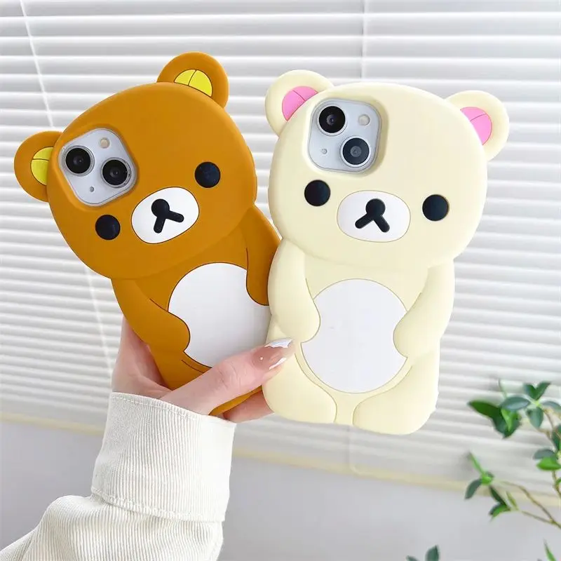Милый 3D-чехол для телефона с мультяшным медведем Рилаккума для iPhone 16 Pro Max, защитный чехол с дизайном в виде милого животного для мобильных телефонов
Милый 3D-чехол для телефона с мультяшным медведем Рилаккума для iPhone 16 Pro Max, защитный чехол с дизайном в виде милого животного для мобильных телефонов