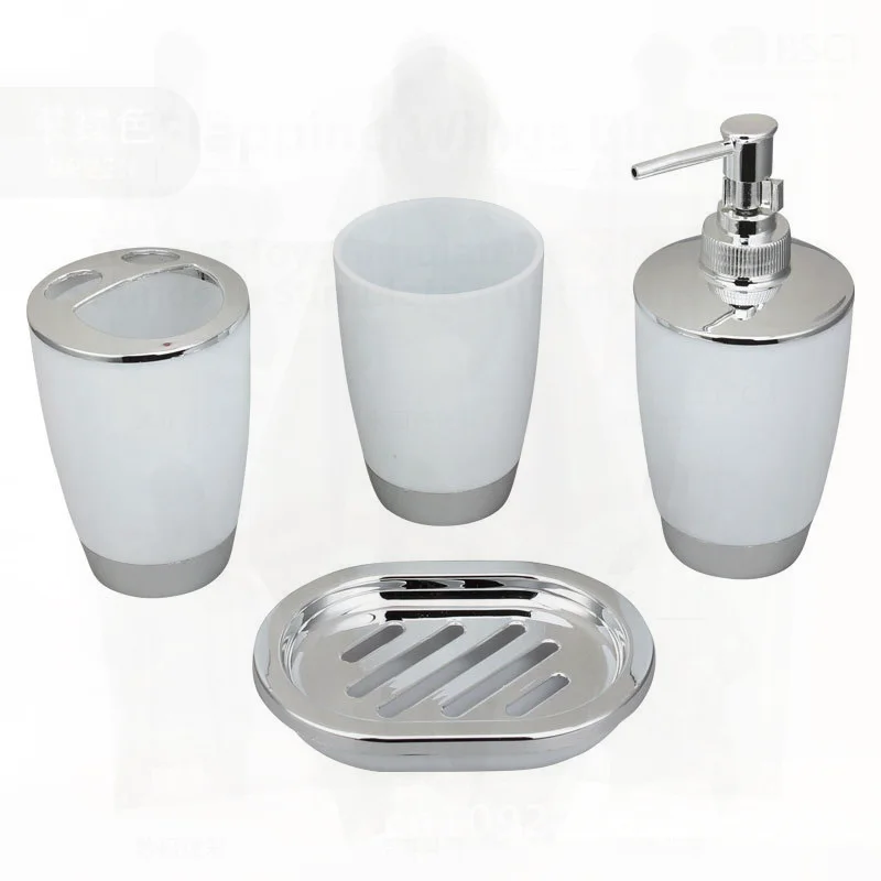 4-Piece Bathroom Toiletries Set - Bed & Breakfast Hotel Style Toothbrush Holder Sanitizer Mouthwash Cup - Plastic - Assorted
4-Piece Bathroom Toiletries Set - Bed & Breakfast Hotel Style Toothbrush Holder Sanitizer Mouthwash Cup - Plastic - Assorted