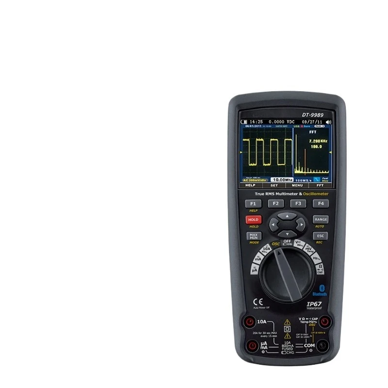 DT-9989 2 in 1 Professional 50,000 Counts True RMS Digital Multimeter Oscilloscope with 320 X 240 TFT Color LCD Display
DT-9989 2 in 1 Professional 50,000 Counts True RMS Digital Multimeter Oscilloscope with 320 X 240 TFT Color LCD Display