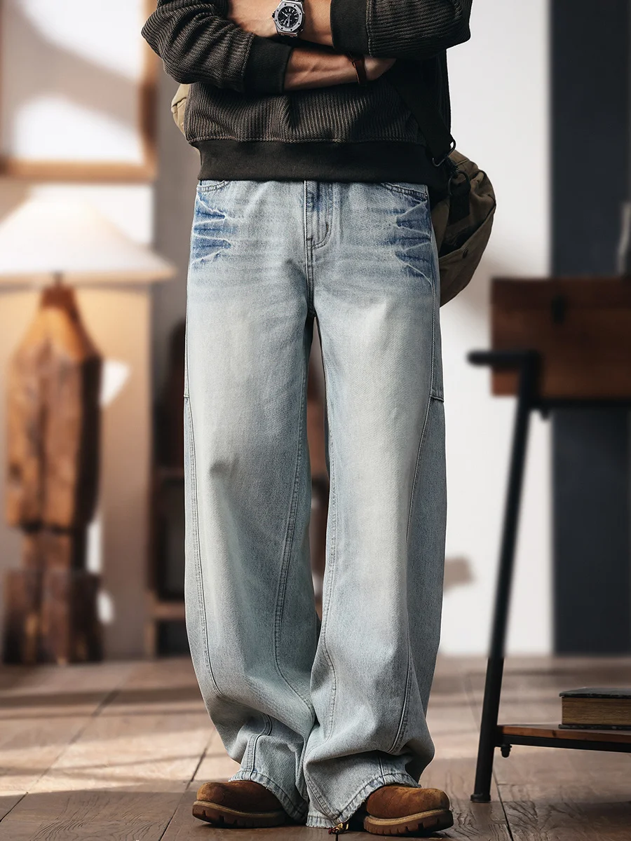 Мужские джинсы Waed Light Colored American Sle, свободные, повседневные, прямые, широкие штанины, осенняя новинка, модные, молодежные, хлопковые...
Мужские джинсы Waed Light Colored American Sle, свободные, повседневные, прямые, широкие штанины, осенняя новинка, модные, молодежные, хлопковые...