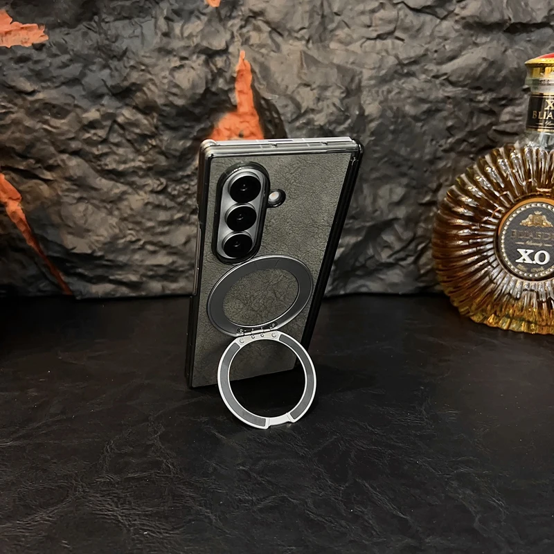 For Samsung Galaxy Z Fold 7 Magnetic Case ELVEV Vintage PU Leather Hard PC Rotating Bracket Phone Cover
For Samsung Galaxy Z Fold 7 Magnetic Case ELVEV Vintage PU Leather Hard PC Rotating Bracket Phone Cover