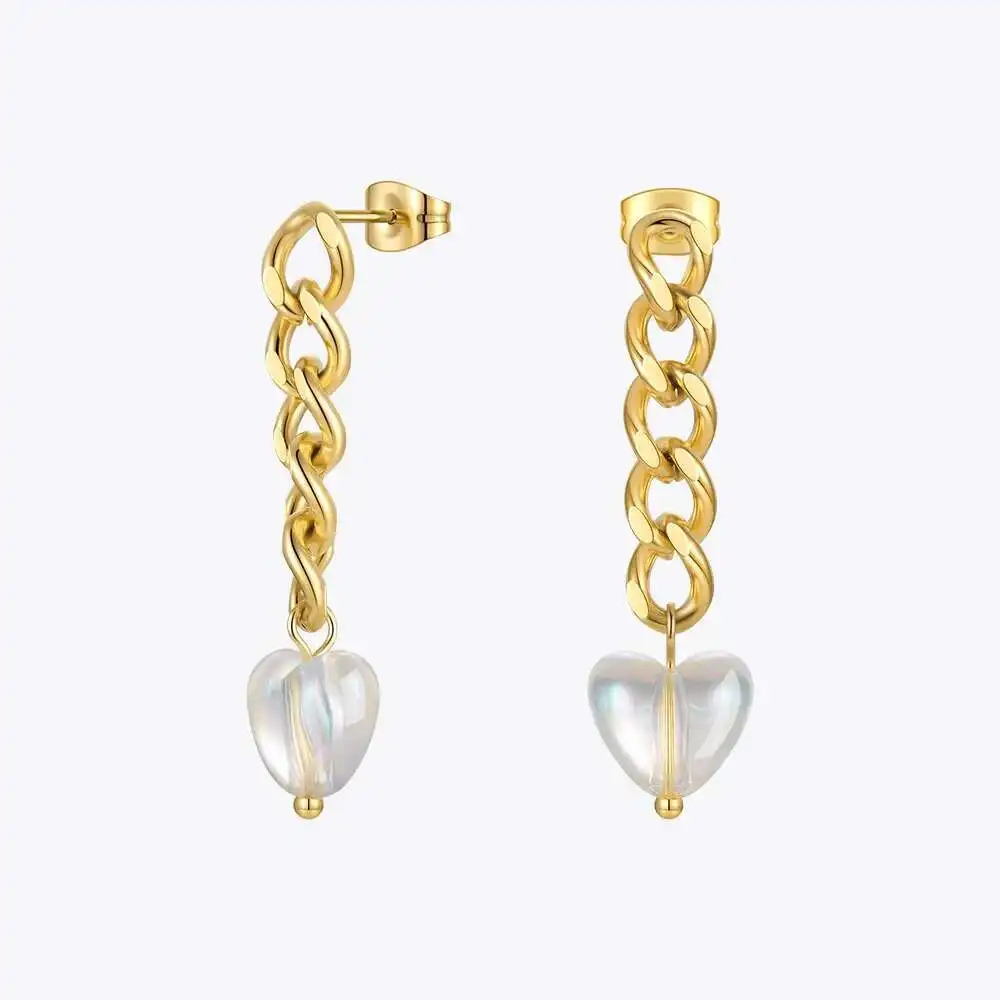 Женские полимерные серьги-цепочки с сердечками ENFASHION, серьги-подвески золотого цвета из нержавеющей стали, модные ювелирные украшения для в...
Женские полимерные серьги-цепочки с сердечками ENFASHION, серьги-подвески золотого цвета из нержавеющей стали, модные ювелирные украшения для в...