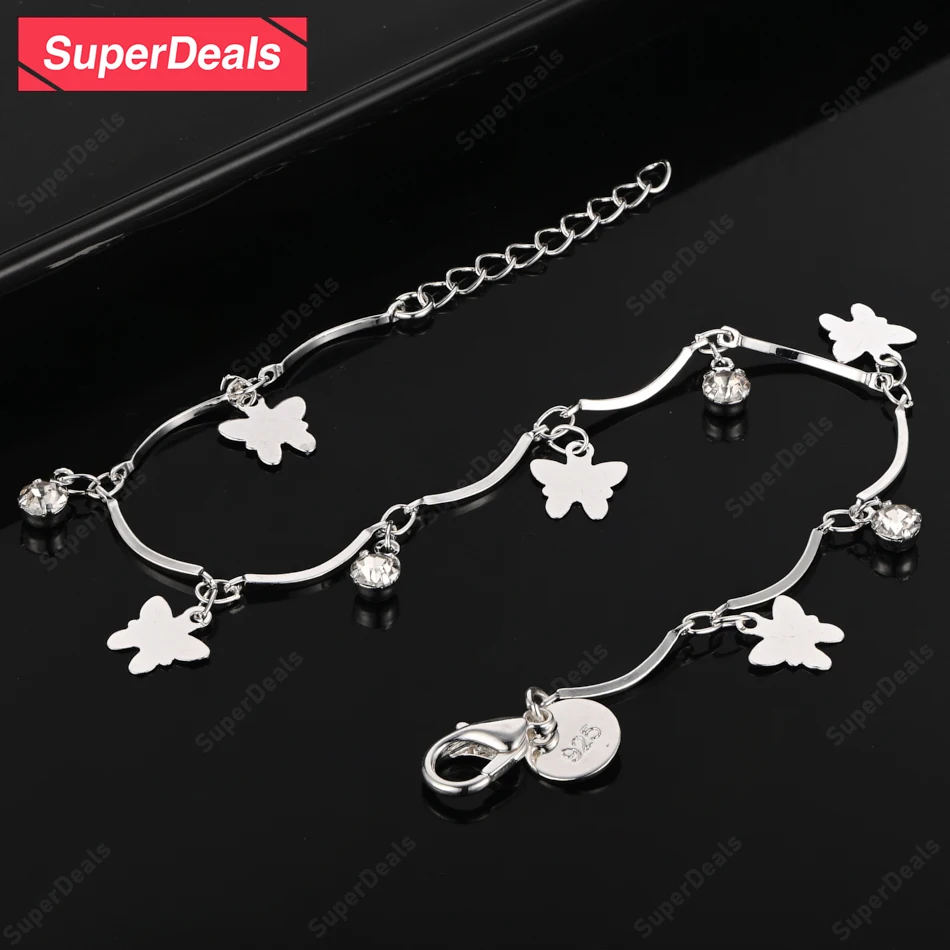 SuperDeals AAA Zircon 925 Sterling Silver Butterfly Bracelet Lady Party Valentine's Day Jewelry Engagement Wedding Fine Gift
SuperDeals AAA Zircon 925 Sterling Silver Butterfly Bracelet Lady Party Valentine's Day Jewelry Engagement Wedding Fine Gift