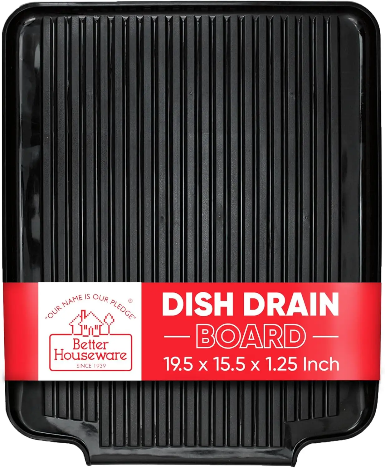 Large Black Dish Drainer Mat, 19.5 x 15.5 in, Protects Countertop & Speeds Drying
Large Black Dish Drainer Mat, 19.5 x 15.5 in, Protects Countertop & Speeds Drying