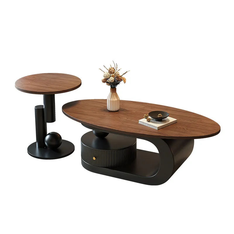 Italian light luxury solid wood coffee table modern simple living room home irregular oval coffee table
Italian light luxury solid wood coffee table modern simple living room home irregular oval coffee table