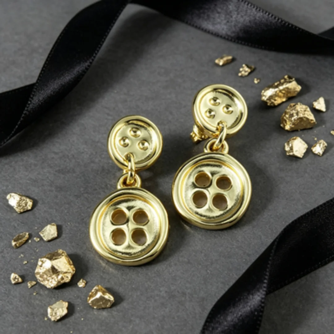 2025 Summer Cute Exquisite Lady Style Gold and Silver Button Earrings for Women's Accessories, Giving Friends Holiday Gifts
2025 Summer Cute Exquisite Lady Style Gold and Silver Button Earrings for Women's Accessories, Giving Friends Holiday Gifts