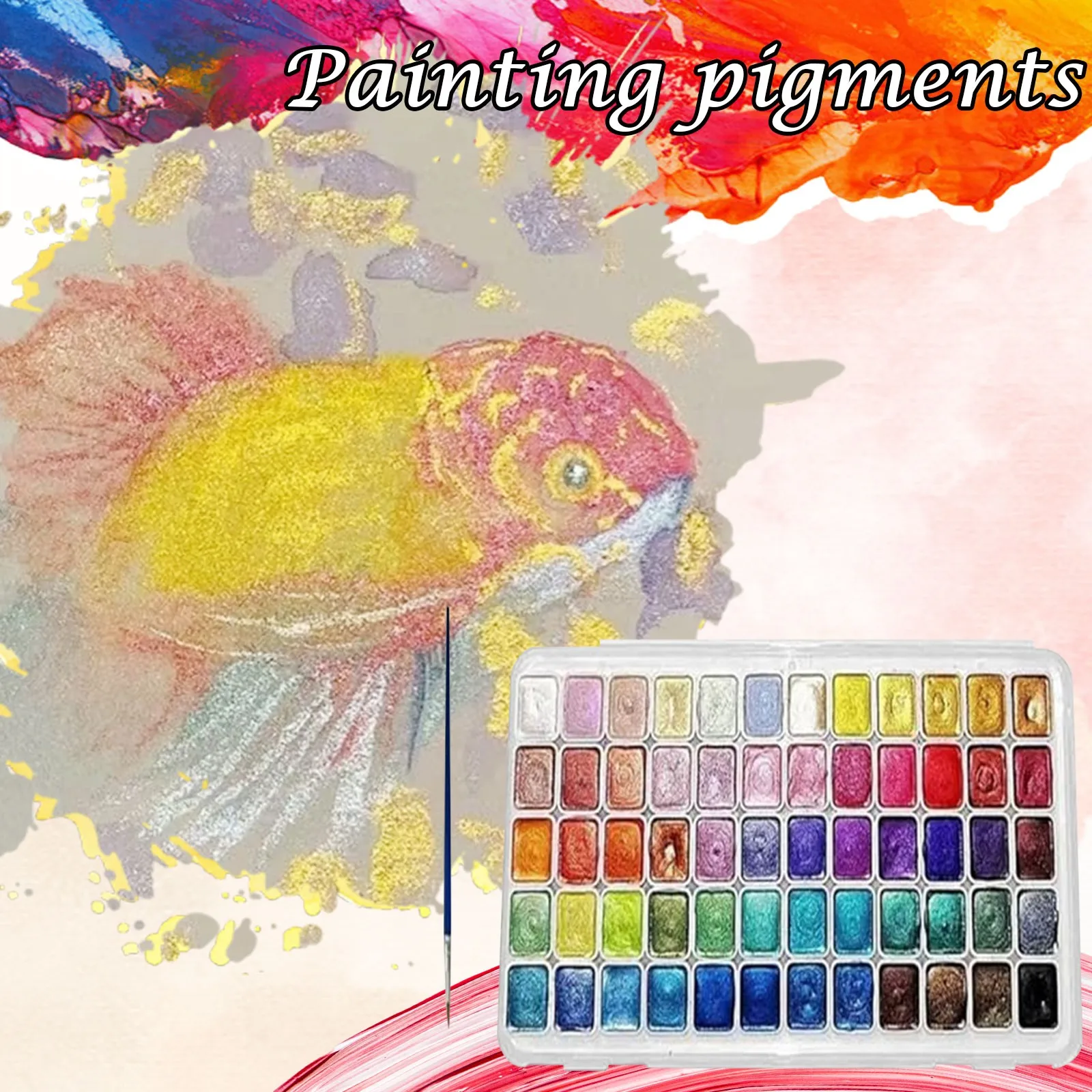 Powdered Pearl Pigment Art Watercolor 60 Color Watercolor Set Easy To Mix Glitter Watercolor Painting Pigment
Powdered Pearl Pigment Art Watercolor 60 Color Watercolor Set Easy To Mix Glitter Watercolor Painting Pigment