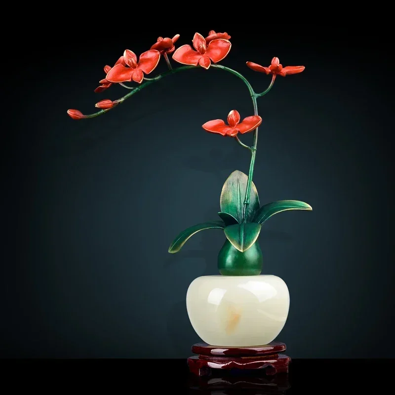 X teae Orchid ornament brass handicraft Phalaenopsis home jewelry Chinese style
X teae Orchid ornament brass handicraft Phalaenopsis home jewelry Chinese style