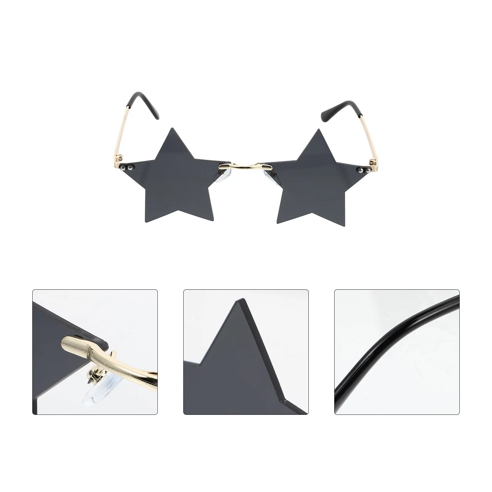 Personalized Star Shaped Rimless Fashion Eyeglasses Unisex Sunglasses Party Accessories Comfortable Curved Legs High Quality PC
Personalized Star Shaped Rimless Fashion Eyeglasses Unisex Sunglasses Party Accessories Comfortable Curved Legs High Quality PC