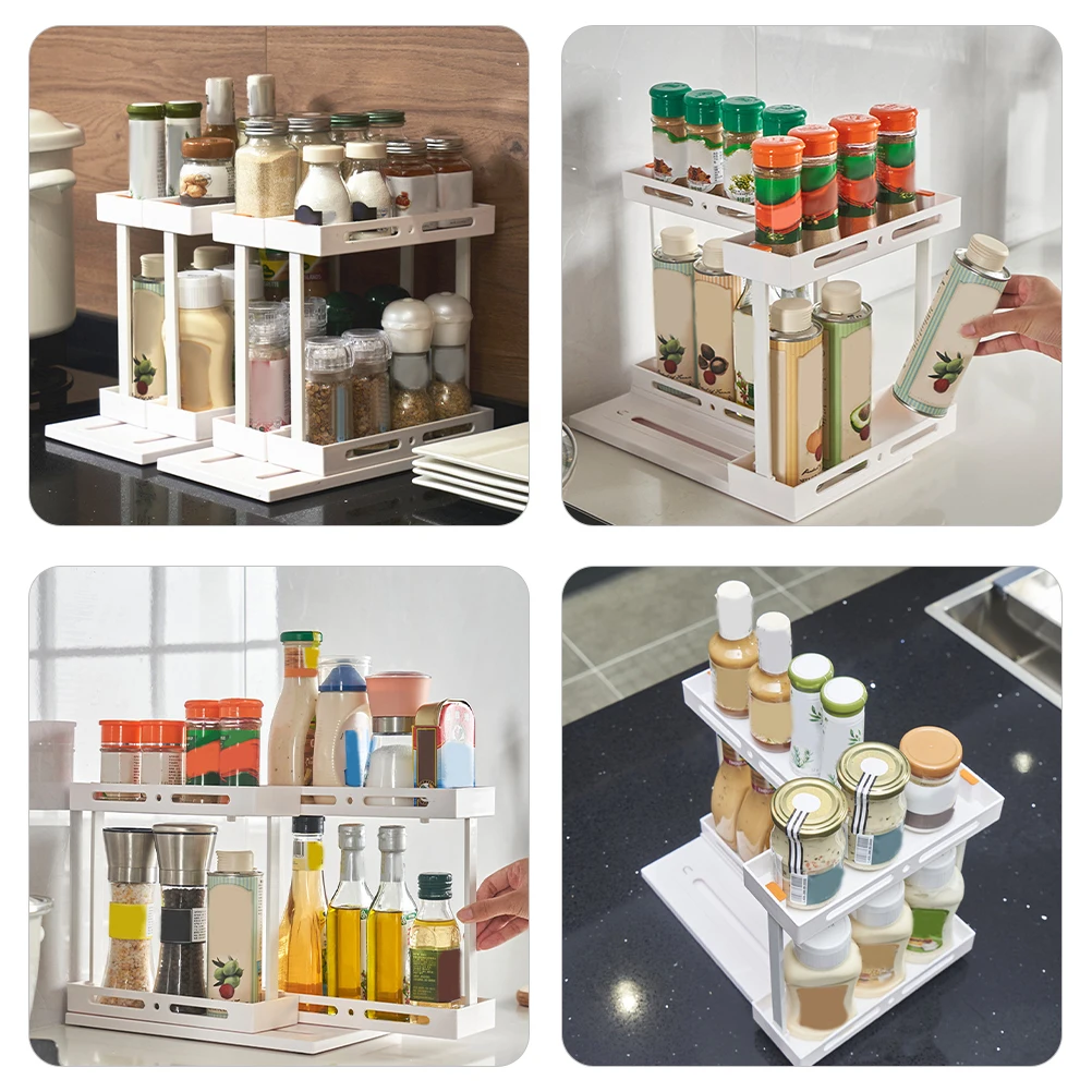 2-Tier Pull Out Kitchen Seasoning Rack Storage Shelf Organizer Bottles Cosmetics Jar Holder Sliding Cabinet Space Saver
2-Tier Pull Out Kitchen Seasoning Rack Storage Shelf Organizer Bottles Cosmetics Jar Holder Sliding Cabinet Space Saver