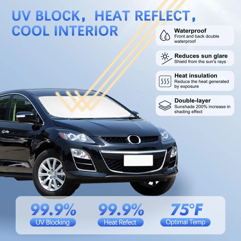 Car Windshield Sun Shade For Mazda CX7 2006-2024 Sunshade Sun Visor Protector Blocks UV Rays Summer Car Accessories
Car Windshield Sun Shade For Mazda CX7 2006-2024 Sunshade Sun Visor Protector Blocks UV Rays Summer Car Accessories