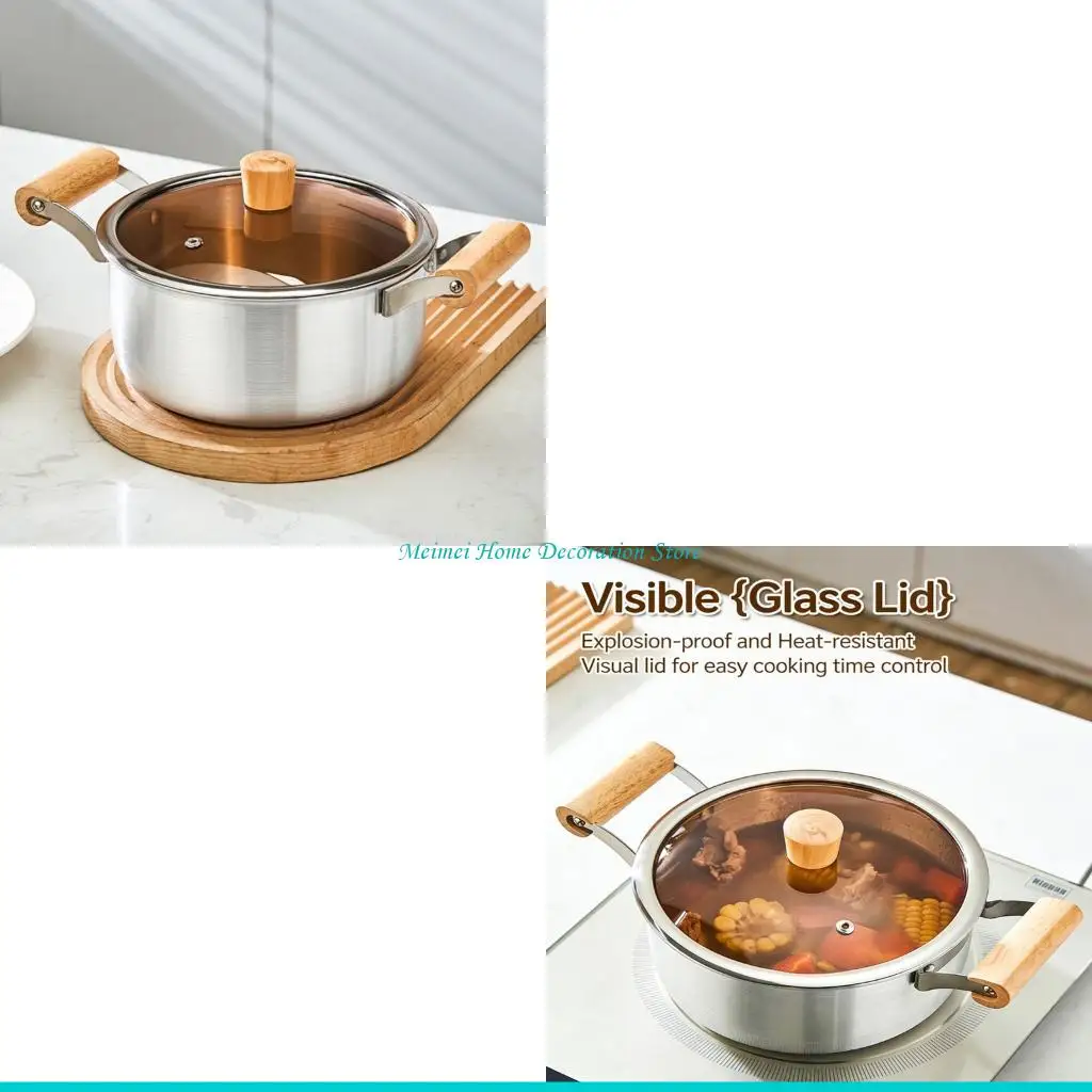 H7BF Aluminum Soup Pot Without Coating For Healthy Meals Including Wooden Double Handle Glass Lid And Even Heat Distribution
H7BF Aluminum Soup Pot Without Coating For Healthy Meals Including Wooden Double Handle Glass Lid And Even Heat Distribution