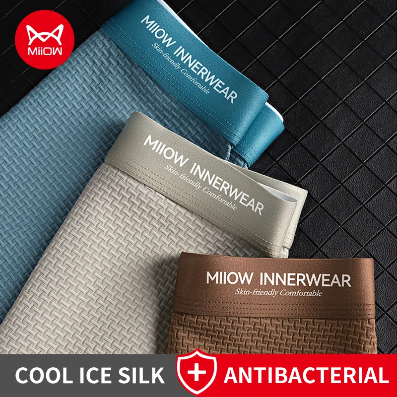 MiiOW 3 шт. жаккардовые мужские трусы-боксеры из ледяного шелка 10A антибактериальные мужские трусы дышащее нижнее белье мягкие мужские трусы-боксеры
MiiOW 3 шт. жаккардовые мужские трусы-боксеры из ледяного шелка 10A антибактериальные мужские трусы дышащее нижнее белье мягкие мужские трусы-боксеры