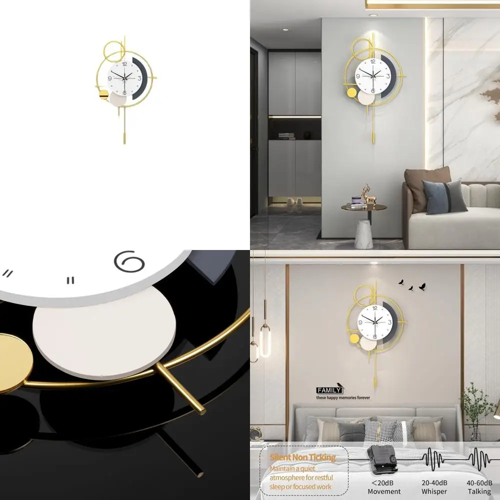 Contemporary Oversized Silent Wall Clock, 20x35 inches, Battery-Powered for Living Room, Bedroom, Office, and Farmhouse Decor
Contemporary Oversized Silent Wall Clock, 20x35 inches, Battery-Powered for Living Room, Bedroom, Office, and Farmhouse Decor