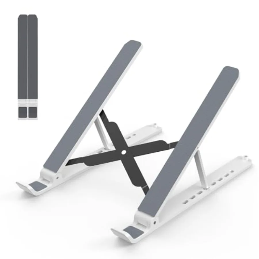 Laptop Stand for Desk, Adjustable Laptop Riser Foldable Portable Laptop Holder, Ventilated Cooling Notebook Stand for 10-15.6"
Laptop Stand for Desk, Adjustable Laptop Riser Foldable Portable Laptop Holder, Ventilated Cooling Notebook Stand for 10-15.6"