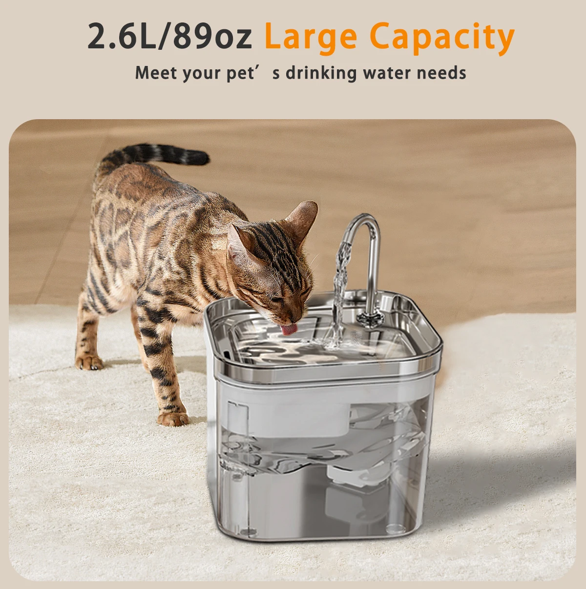 Cat Water Fountain Pet Water Dispenser for Cats Dogs Inside Filters&Ultra-Quiet Pump Dog Cat Dringing Fountain
Cat Water Fountain Pet Water Dispenser for Cats Dogs Inside Filters&Ultra-Quiet Pump Dog Cat Dringing Fountain 