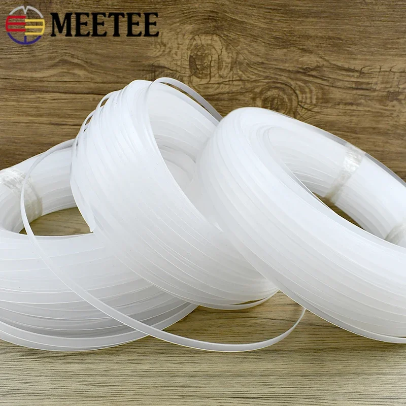 10M Meetee 4-12mm PP Plastic Ribbon Band Webbing Corset Boning Support Strap Bra Side Tape Wedding Dress DIY Sewing Accessories
10M Meetee 4-12mm PP Plastic Ribbon Band Webbing Corset Boning Support Strap Bra Side Tape Wedding Dress DIY Sewing Accessories