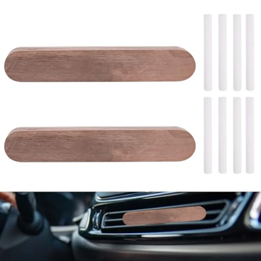 2pcs Wood Air Freshener Clips for Cars, Magnetic Car Air Vent Essential Oil Perfume Clip with 8 Unscented Absorbing Sticks Refi
2pcs Wood Air Freshener Clips for Cars, Magnetic Car Air Vent Essential Oil Perfume Clip with 8 Unscented Absorbing Sticks Refi