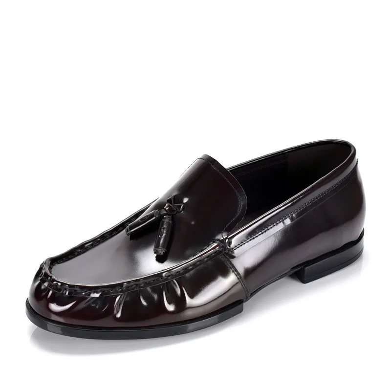 Tassel Loers Men's Smooth Leather Briti Sle Casual Slip-On Genuine Leather Trendy Bean oes Korean Version
Tassel Loers Men's Smooth Leather Briti Sle Casual Slip-On Genuine Leather Trendy Bean oes Korean Version