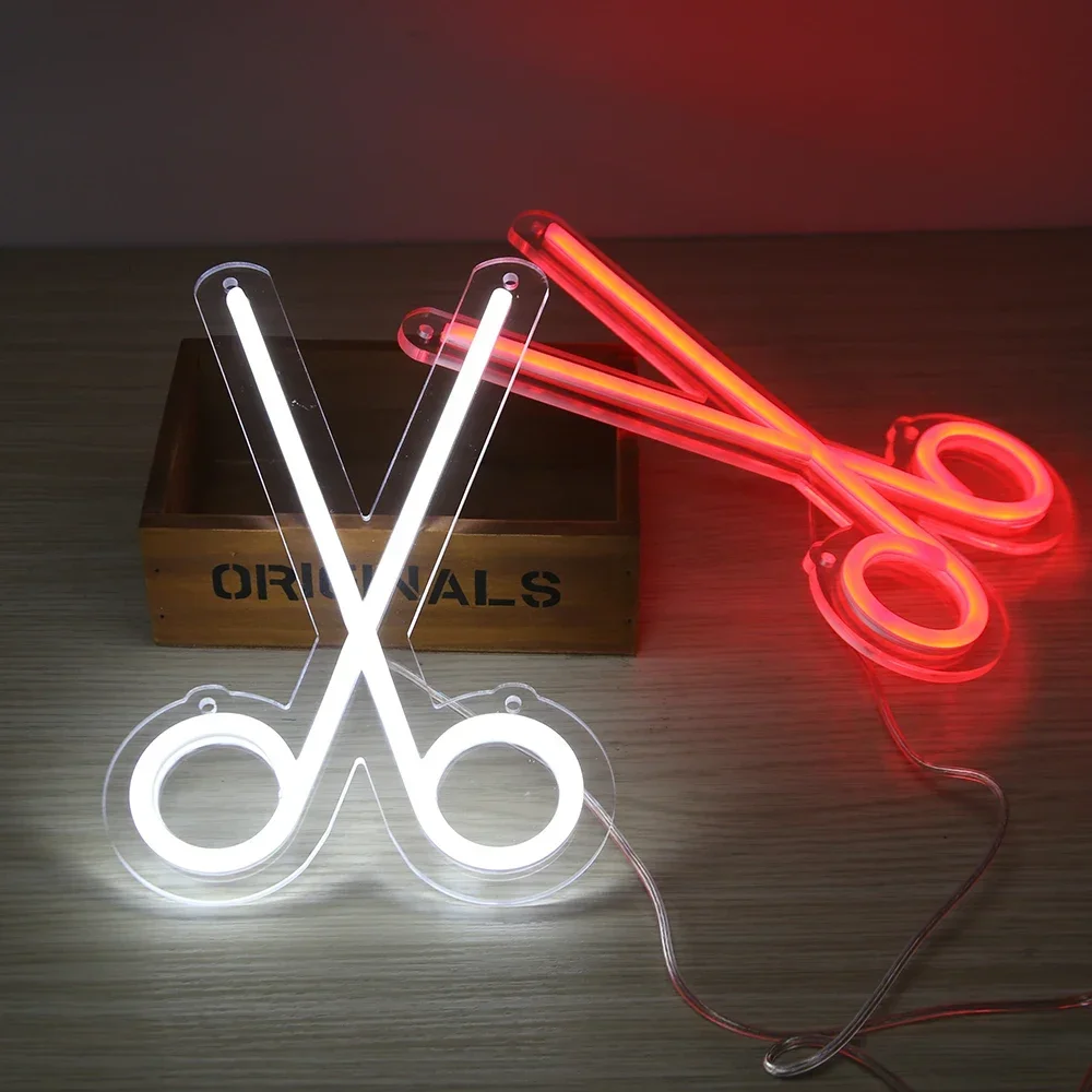 Barber Shop Light Sign Night Lighting Neon Signs Shop Wall Decoration Salon Scissor Logo With USB Plug Red White
Barber Shop Light Sign Night Lighting Neon Signs Shop Wall Decoration Salon Scissor Logo With USB Plug Red White