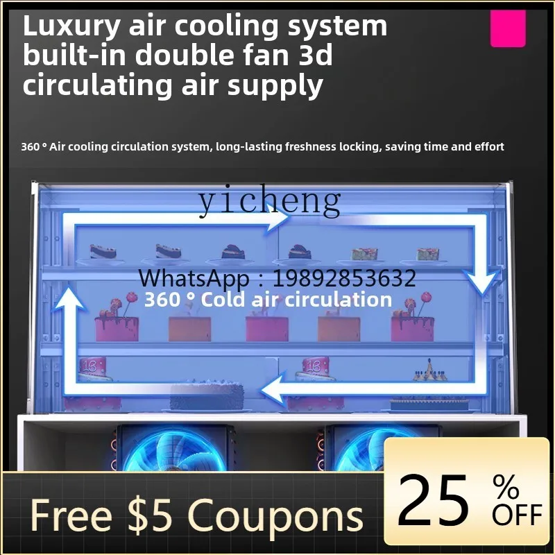 Холодильный шкаф B1 с воздушным охлаждением, безрамный, с скошенными краями, для демонстрации тортов, от пола до потолка, коммерческий, для холодной витрины.
Холодильный шкаф B1 с воздушным охлаждением, безрамный, с скошенными краями, для демонстрации тортов, от пола до потолка, коммерческий, для холодной витрины.